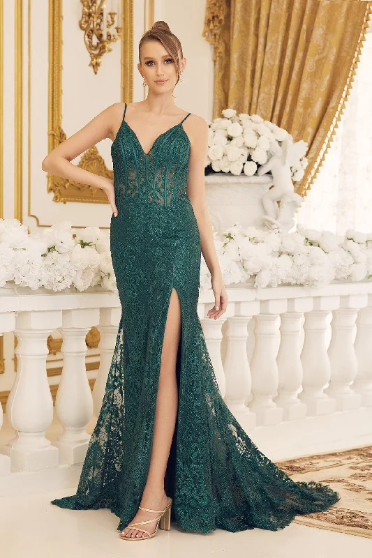 Flash Sale Nox Anabel C1100 Long Spaghetti Strap Sexy Prom Gown