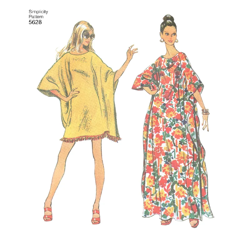 Daily Specials Simplicity Pattern 5628  Women's caftan in two lengths.