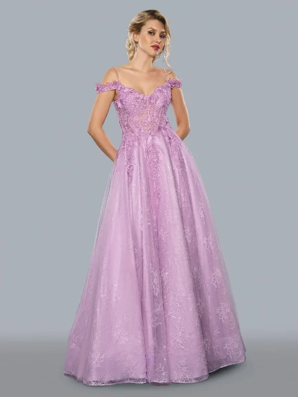 Savings Galore Stella Couture 21038 Off Shoulder Long Prom Dress