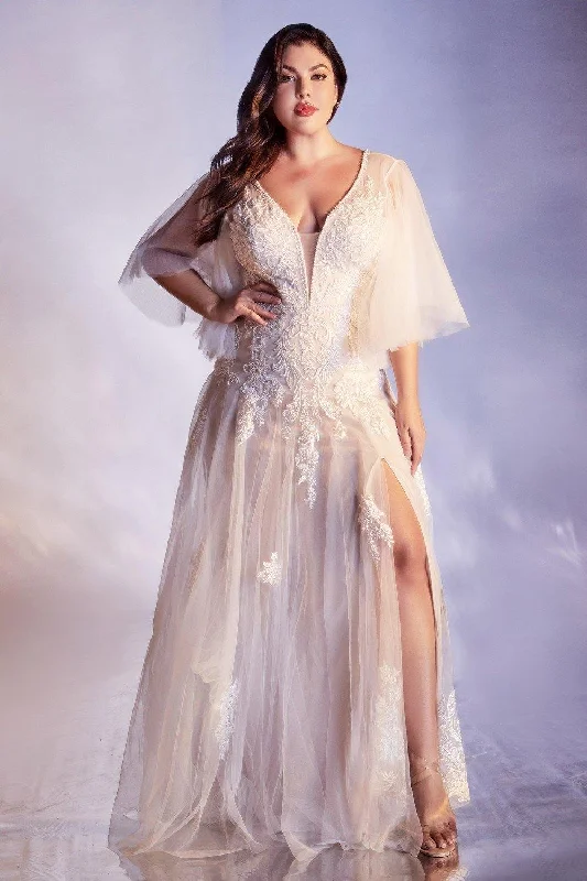 Huge Discounts Cinderella Divine CB070C Long Curve Flowy Bridal Gown