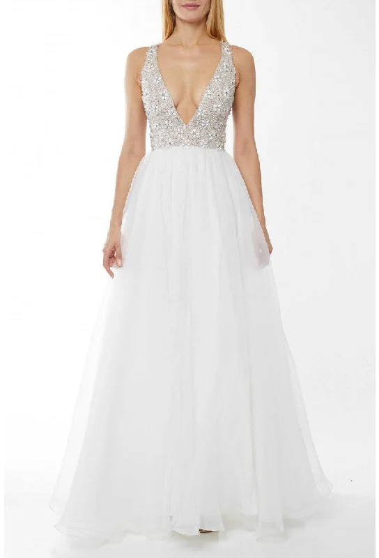Exclusive Preview Terani Couture 1811P5733 Sleeveless Long Prom Dress
