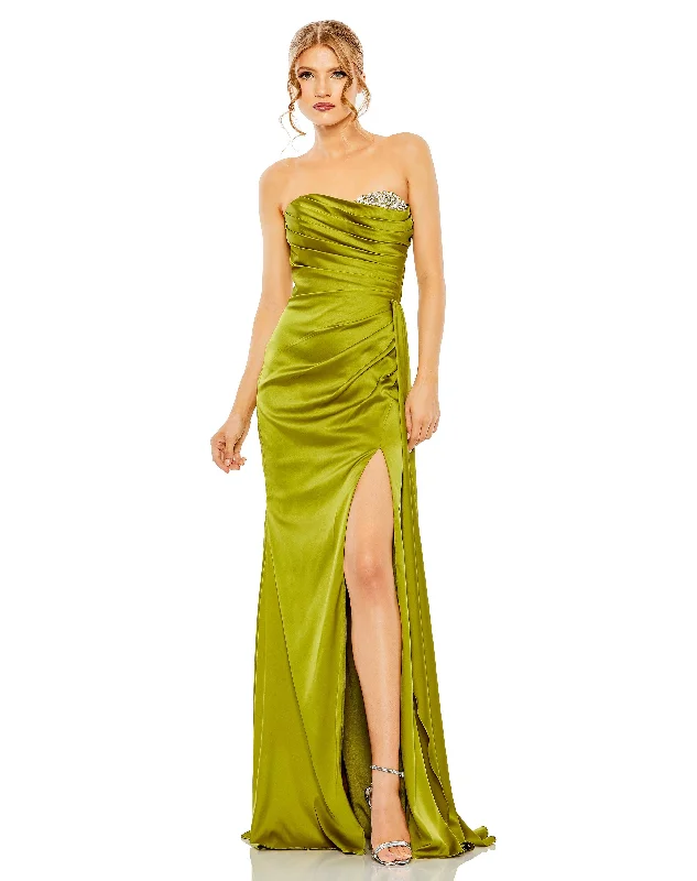 Great Bargains Mac Duggal 2211 Prom Long Strapless Formal Gown