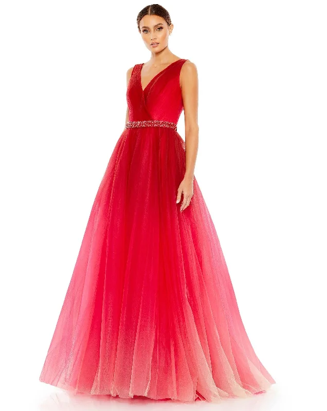 New Markdowns Mac Duggal 20378 Prom Long Sleeveless Ball Gown Sale