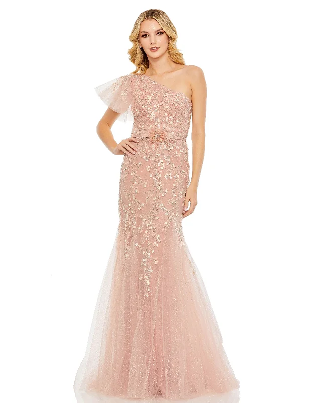 Must-Have Deals Mac Duggal 20417 Long One Shoulder Formal Dress