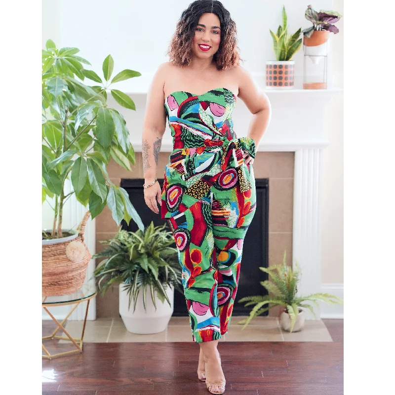 Crazy Savings Simplicity Sewing Pattern S9330 Misses' Strapless Jumpsuit and Mini Dress