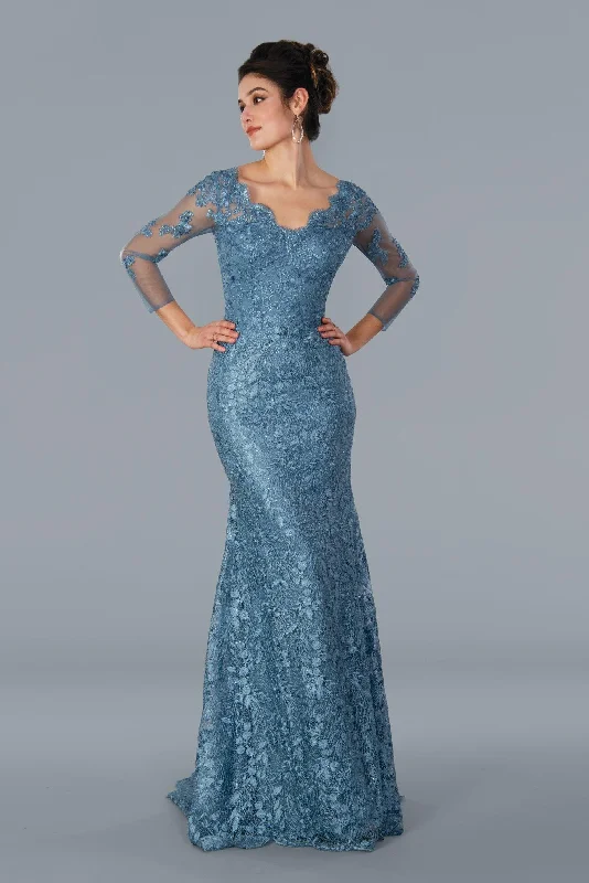 Closeout Stella Couture 22355 Formal Long Fitted Evening Dress