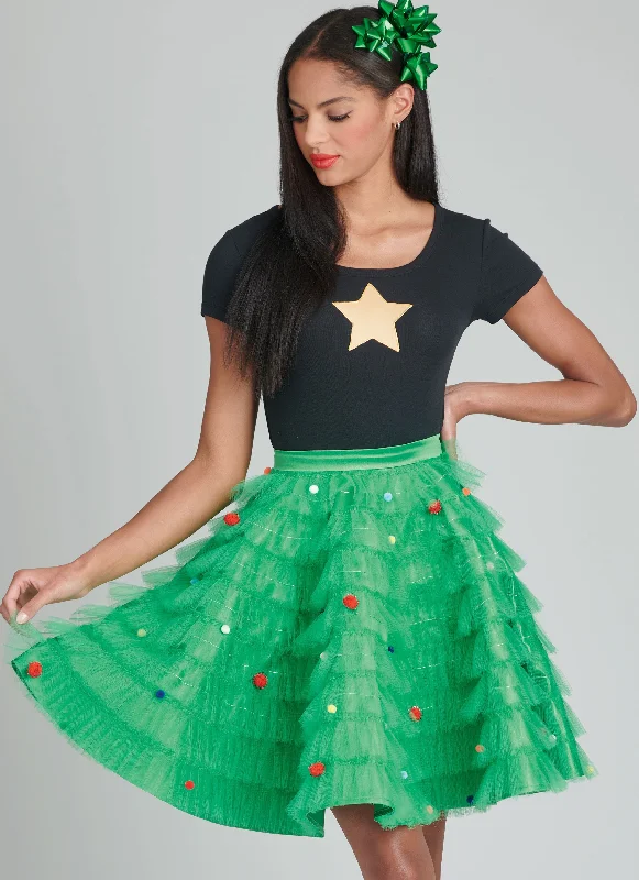 Incredible Offers Simplicity Sewing Pattern 9879 Holiday Skirts, Collar and Appliques