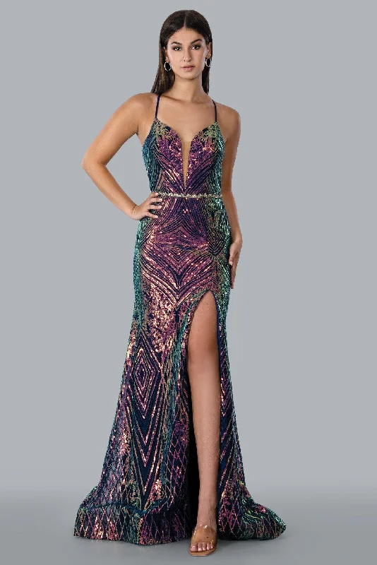 Epic Deals Stella Couture 23131 Sexy Sparkling Long Prom Dress