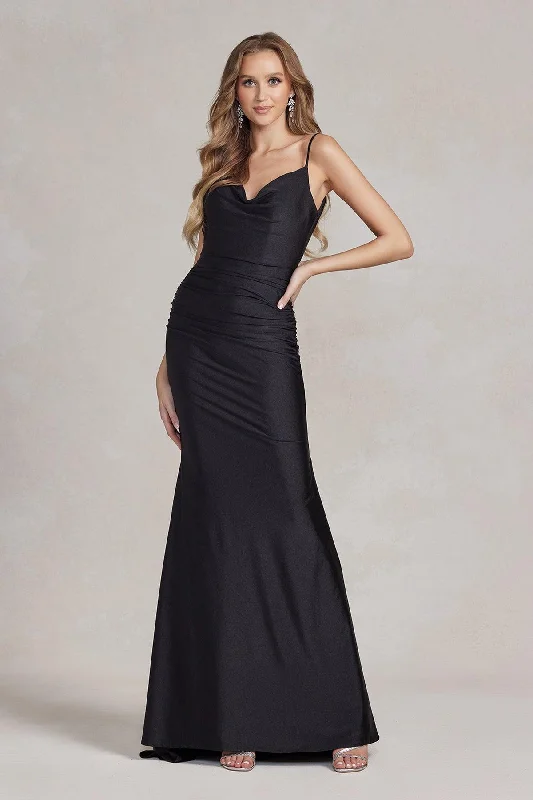 Get It Before It’s Gone Nox Anabel K490 Long Spaghetti Strap Mermaid Prom Gown