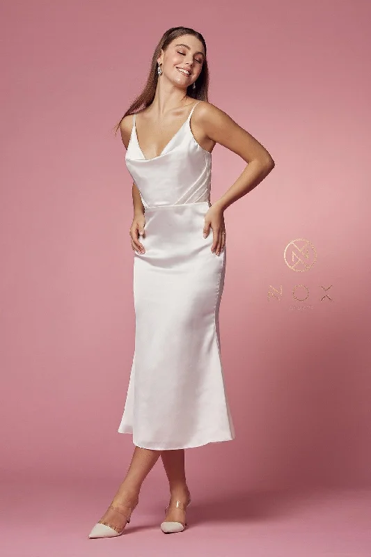 Limited Edition Cowl Neck Satin Wedding Dress