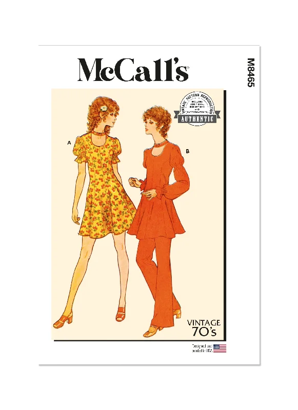 Today’s Special McCall's Sewing Pattern 8465 Dress, Tunic, Pants and Panties