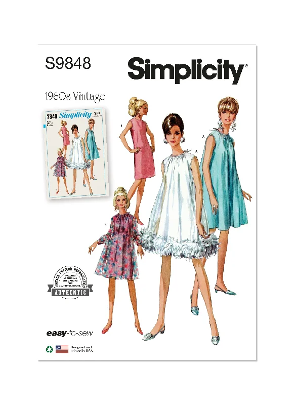 Fantastic Deals Simplicity Sewing Pattern 9848 Misses' Dresses